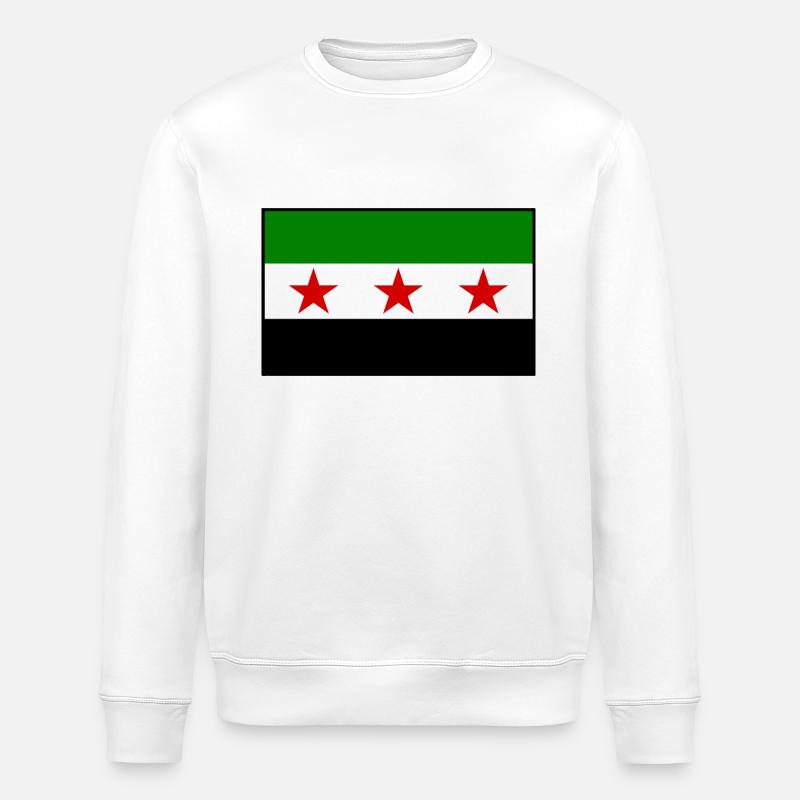 Drapeau de la Syrie - Sweat bio ROLLER Stanley/Stella Unisexe - blanc