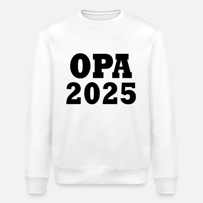 Opa 2025 - Stanley/Stella Unisex Bio-Sweatshirt ROLLER - Weiß