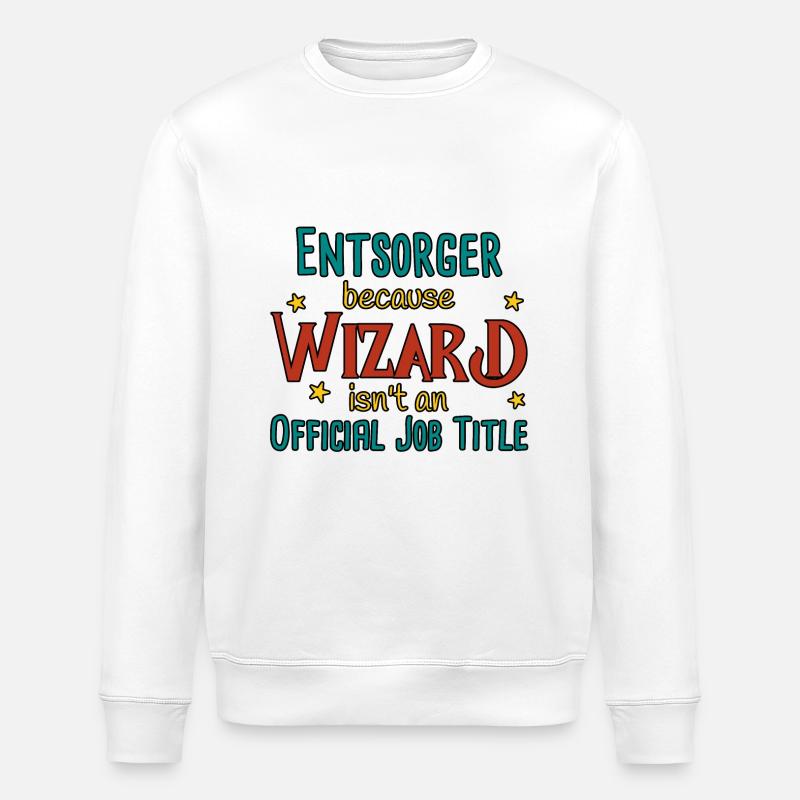 Entsorger Wizard - Stanley/Stella Unisex Bio-Sweatshirt ROLLER - Weiß