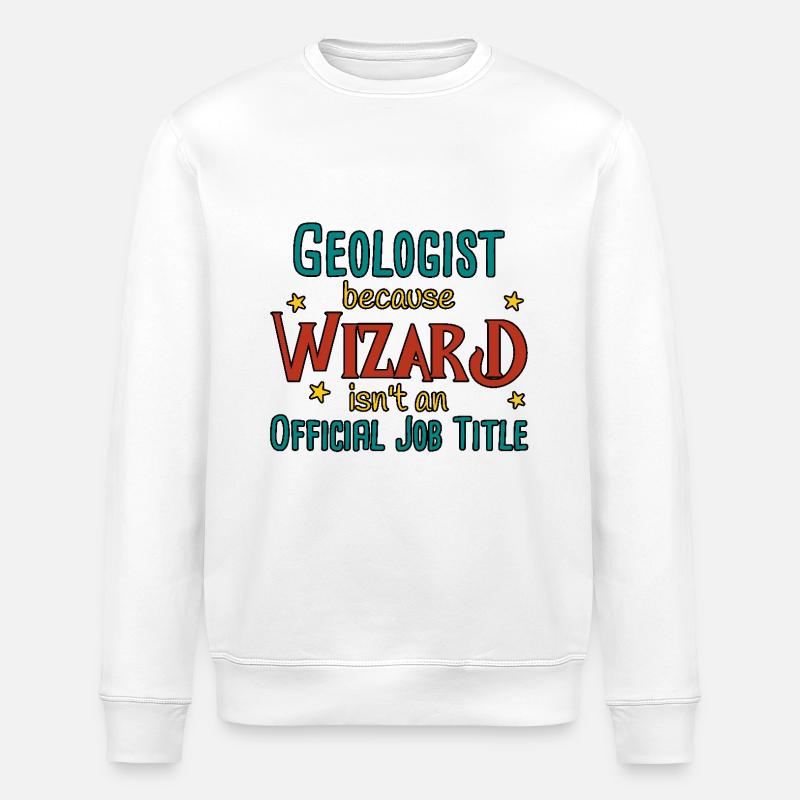 Géologue Magicien Géologie - Sweat bio ROLLER Stanley/Stella Unisexe - blanc
