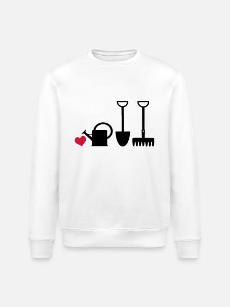 Gärtnerherz2 - Stanley/Stella ROLLER Unisex Organic Sweatshirt - white