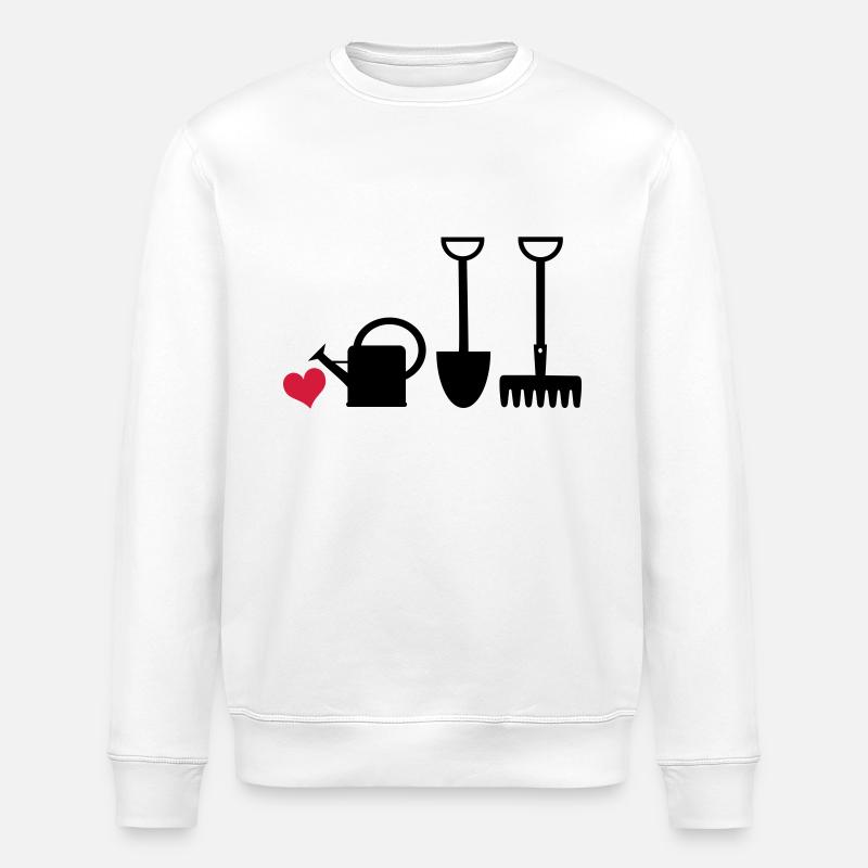 Gärtnerherz2 - Stanley/Stella ROLLER Unisex Organic Sweatshirt - white