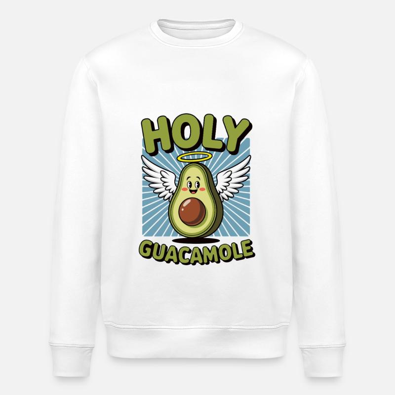 Guacamole sacré - Sweat bio ROLLER Stanley/Stella Unisexe - blanc