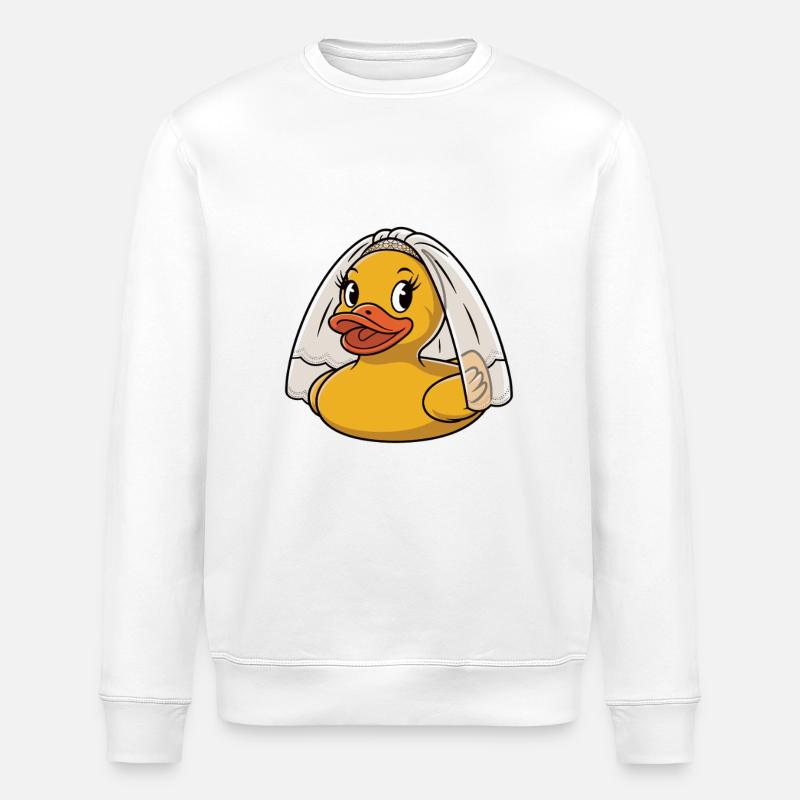 Rubber Duck Bride - Sweat bio ROLLER Stanley/Stella Unisexe - blanc