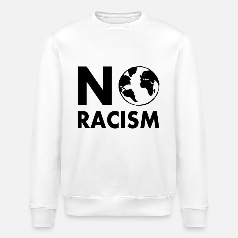 No racism - Stanley/Stella Unisex Bio-Sweatshirt ROLLER - Weiß