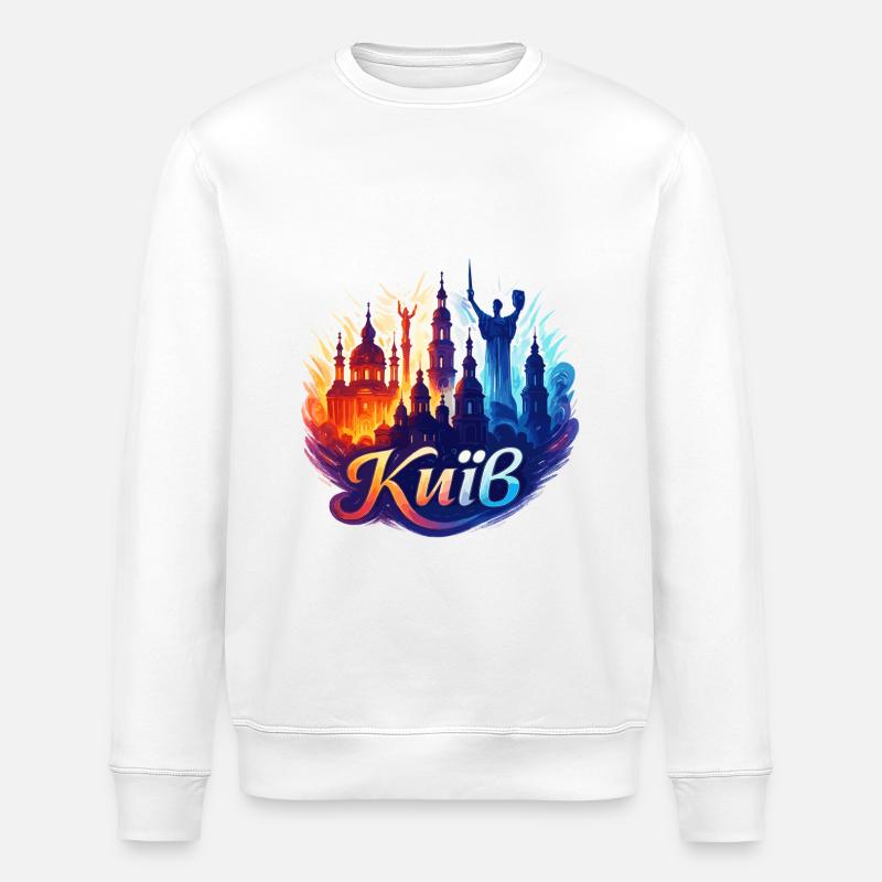 Kyiv Kyiv Capitale Ukraine Cadeau - Sweat bio ROLLER Stanley/Stella Unisexe - blanc