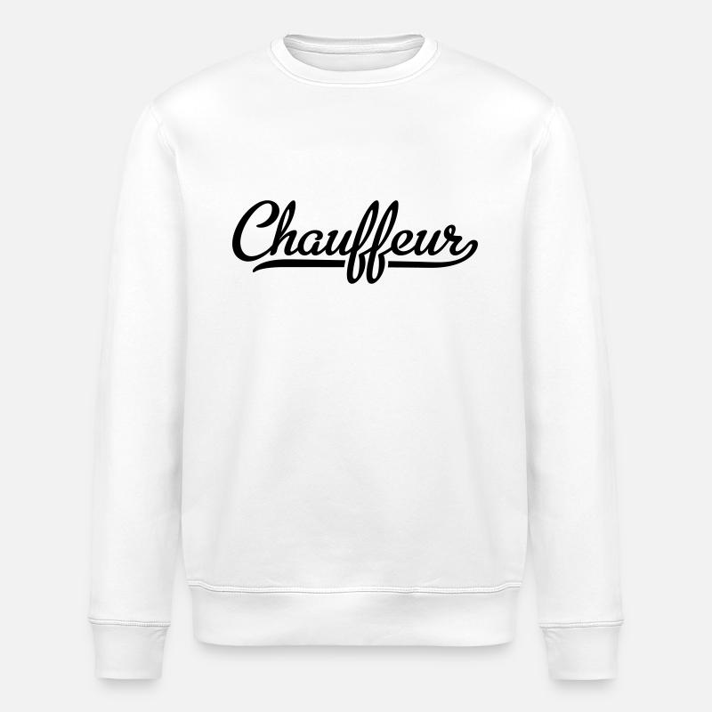Chauffeur - Sweat bio ROLLER Stanley/Stella Unisexe - blanc
