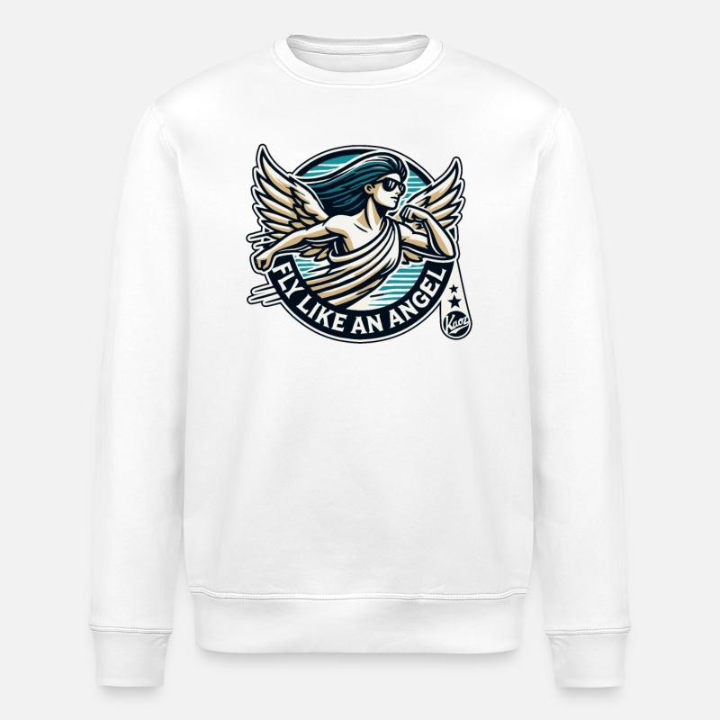Voler comme un ange - Sweat bio ROLLER Stanley/Stella Unisexe - blanc