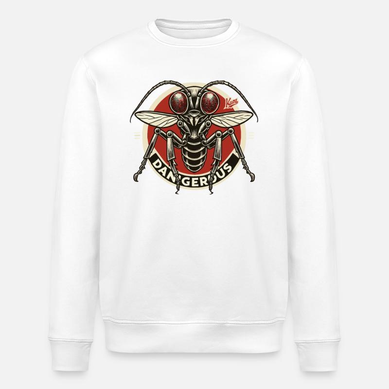 Mouche insecte dangereuse - Sweat bio ROLLER Stanley/Stella Unisexe - blanc