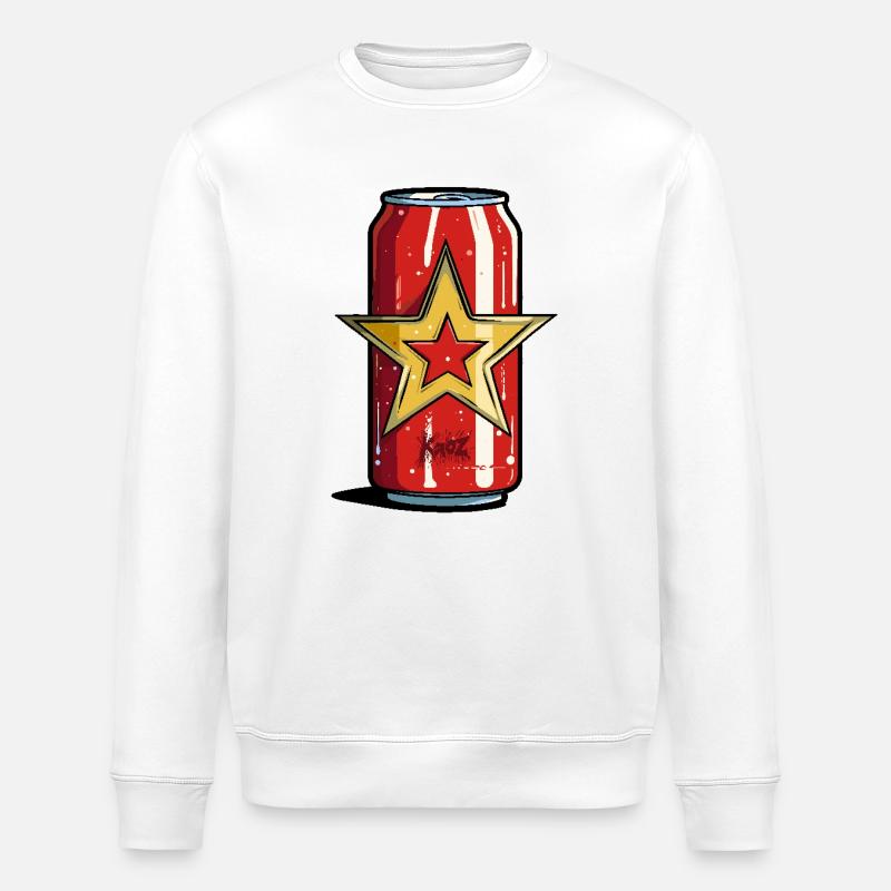Canette de boisson gazeuse rafraîchissante - Sweat bio ROLLER Stanley/Stella Unisexe - blanc