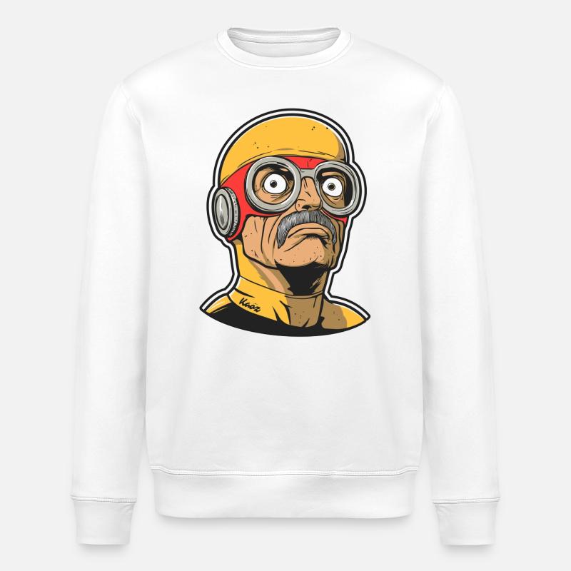 Alter Super Held - Stanley/Stella Unisex Bio-Sweatshirt ROLLER - Weiß