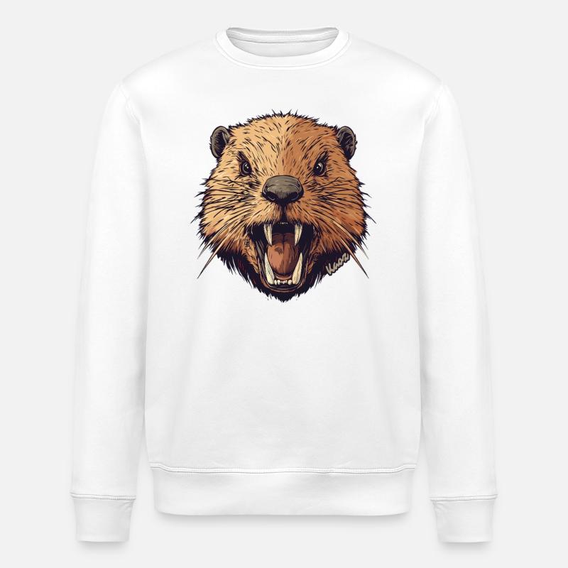 Wilder Biber - Stanley/Stella Unisex Bio-Sweatshirt ROLLER - Weiß