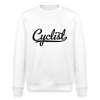 Cyklister - Stanley/Stella økologisk unisex-sweatshirt ROLLER - hvid - Foran - Nik (191cm)
