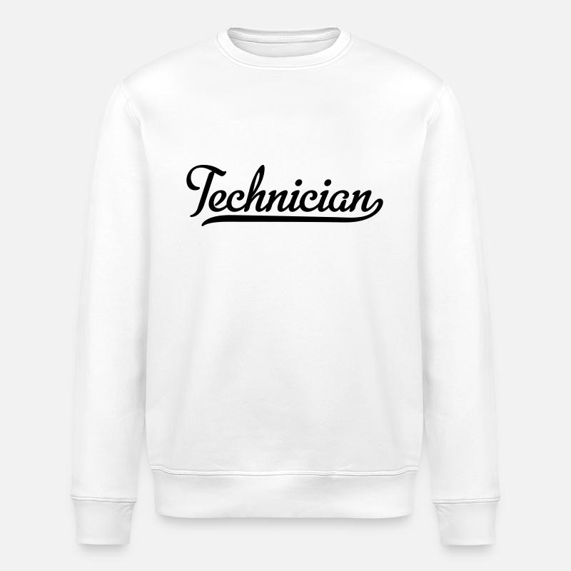 technician - Stanley/Stella ROLLER Unisex Organic Sweatshirt - white