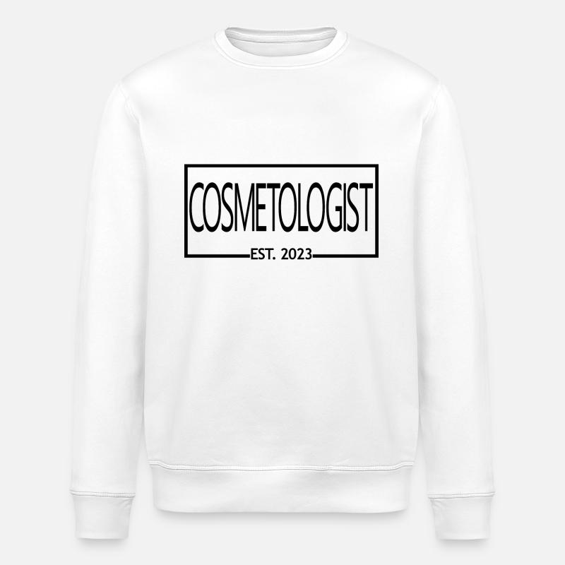 Cosmétologue Est. 2023 Cosmétologue diplômé - Sweat bio ROLLER Stanley/Stella Unisexe - blanc