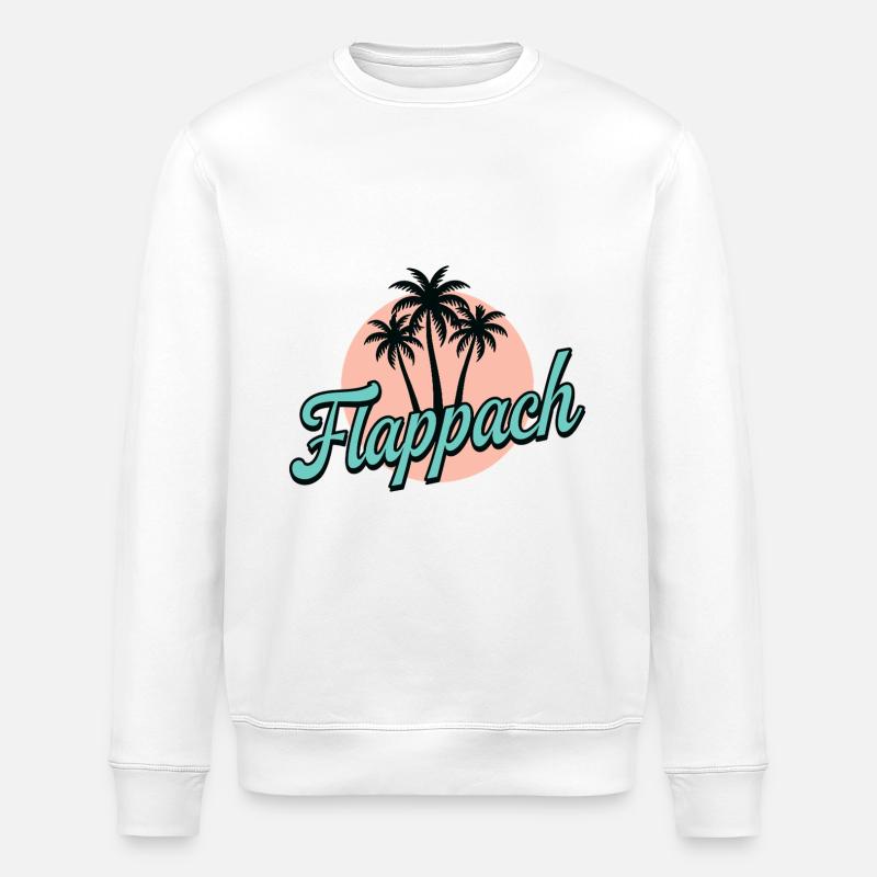 Flappach Ravensburg Palmen - Stanley/Stella Unisex Bio-Sweatshirt ROLLER - Weiß