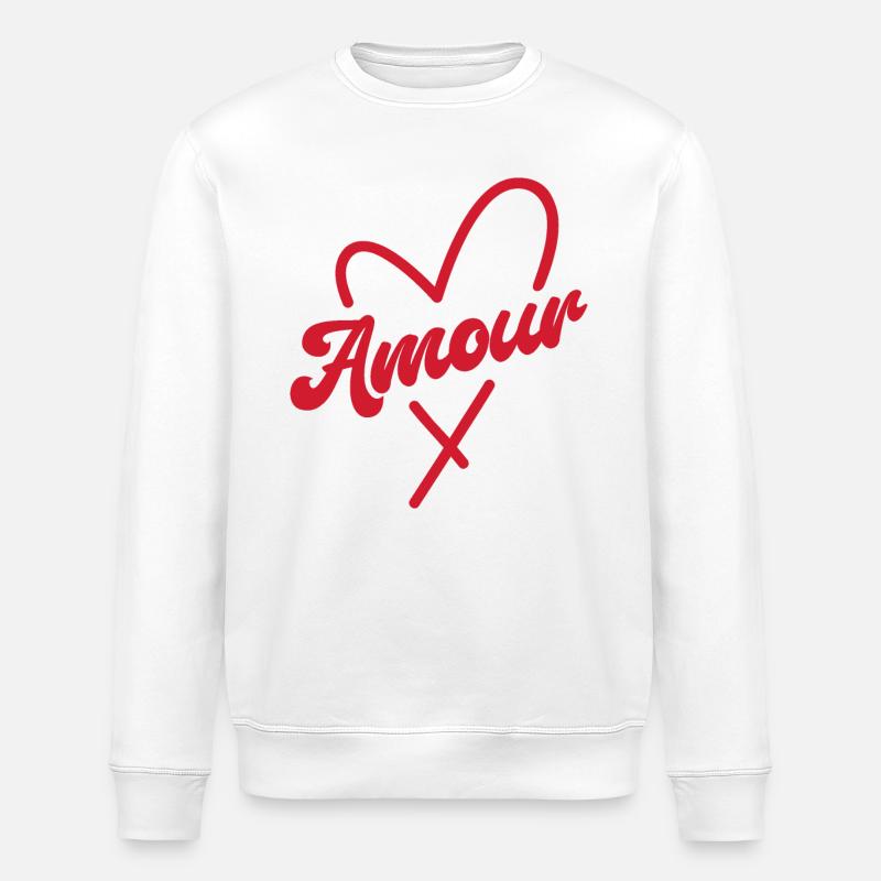 Amour - Sweat bio ROLLER Stanley/Stella Unisexe - blanc