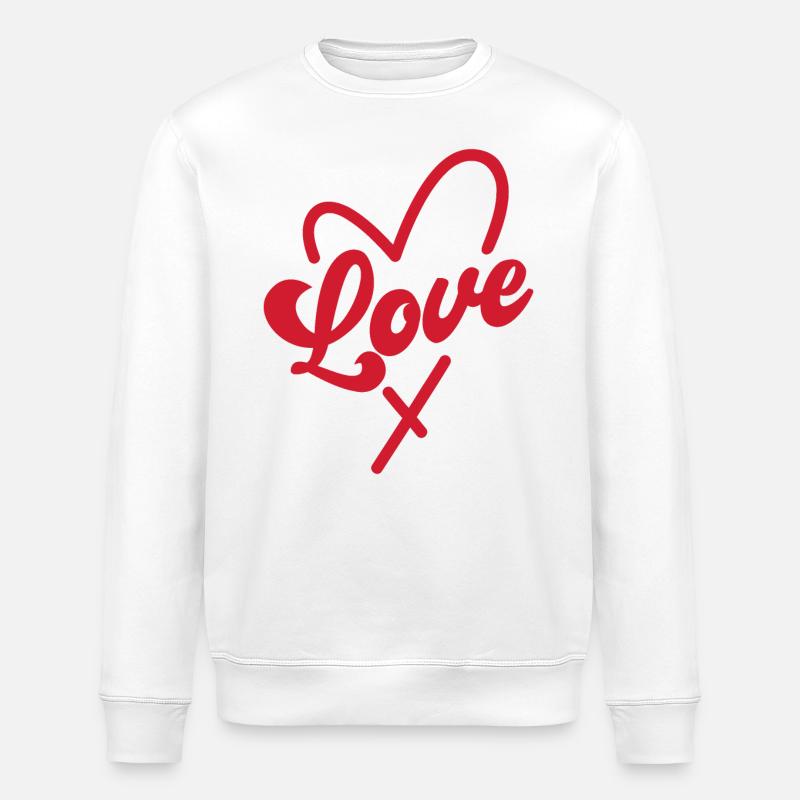 Liebe - Stanley/Stella Unisex Bio-Sweatshirt ROLLER - Weiß