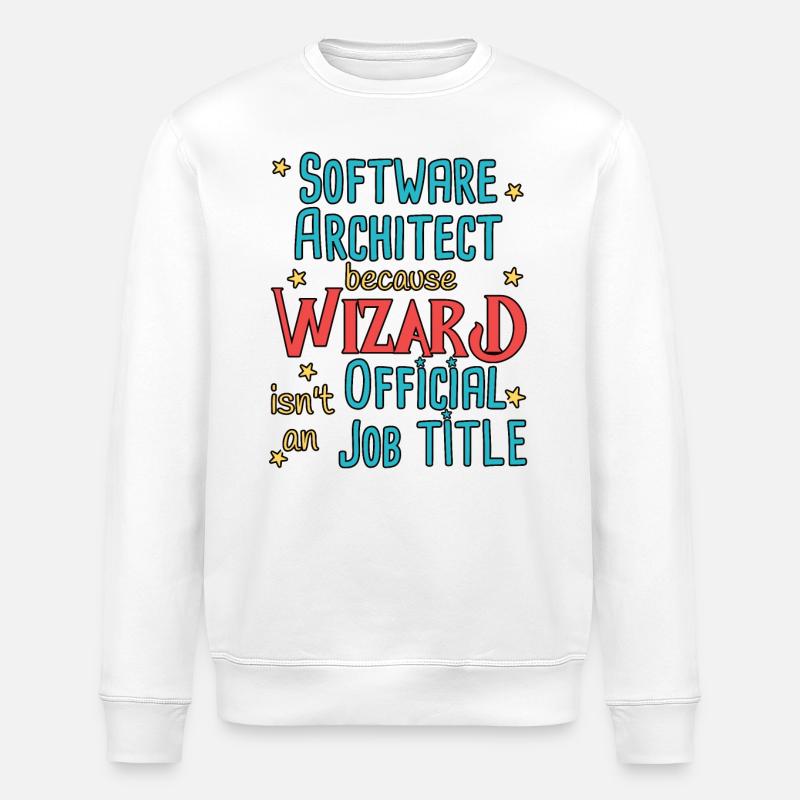 Software Architect Wizard Software Architektur - Stanley/Stella Unisex Bio-Sweatshirt ROLLER - Weiß