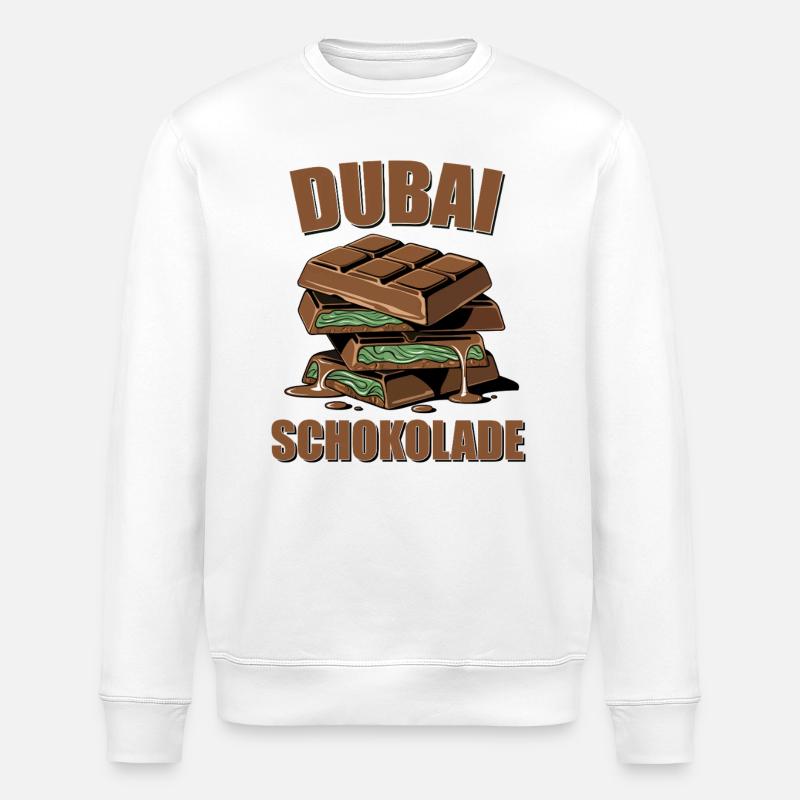 Dubai Schokolade - Stanley/Stella Unisex Bio-Sweatshirt ROLLER - Weiß