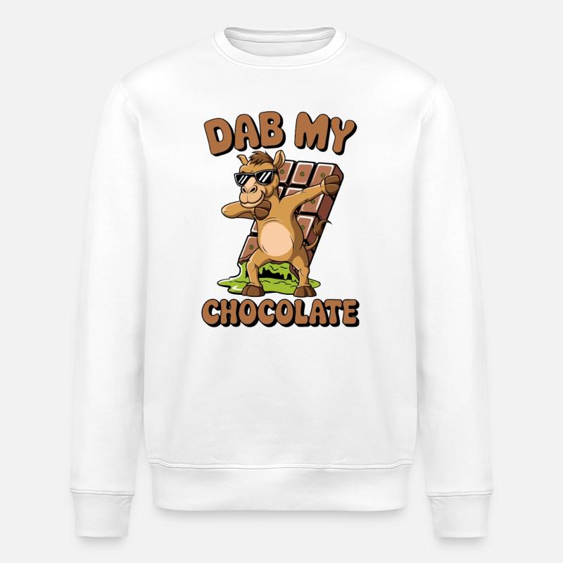 Dubai Dab my Chocolate - Stanley/Stella Unisex Bio-Sweatshirt ROLLER - Weiß