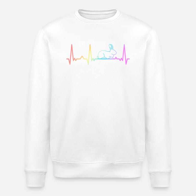 Rabbit Rabbit Rabbit Pet - Stanley/Stella ROLLER Unisex Organic Sweatshirt - white