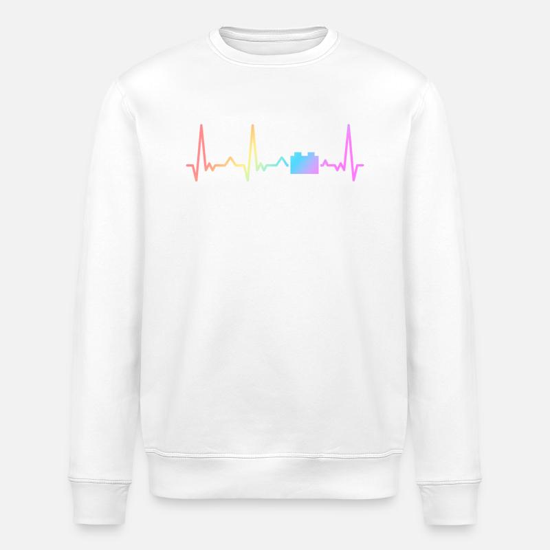 Brick Builder Master Builder Klemmbaustein - Stanley/Stella ROLLER Unisex Organic Sweatshirt - white