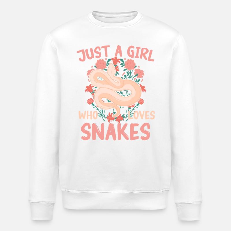 Serpent, Serpent, Animal - Sweat bio ROLLER Stanley/Stella Unisexe - blanc