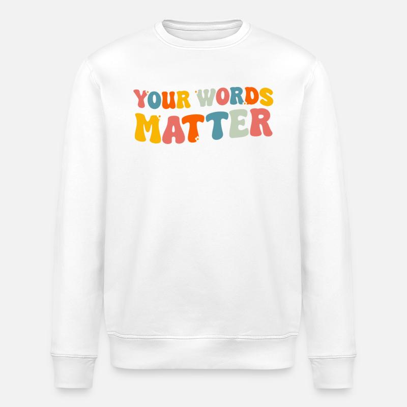 Logopäde Logopädie Sprachtherapie - Stanley/Stella Unisex Bio-Sweatshirt ROLLER - Weiß