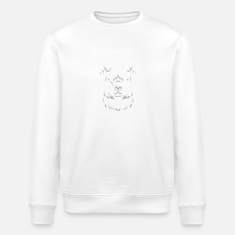 Lama d’alpaga - Sweat bio ROLLER Stanley/Stella Unisexe - blanc