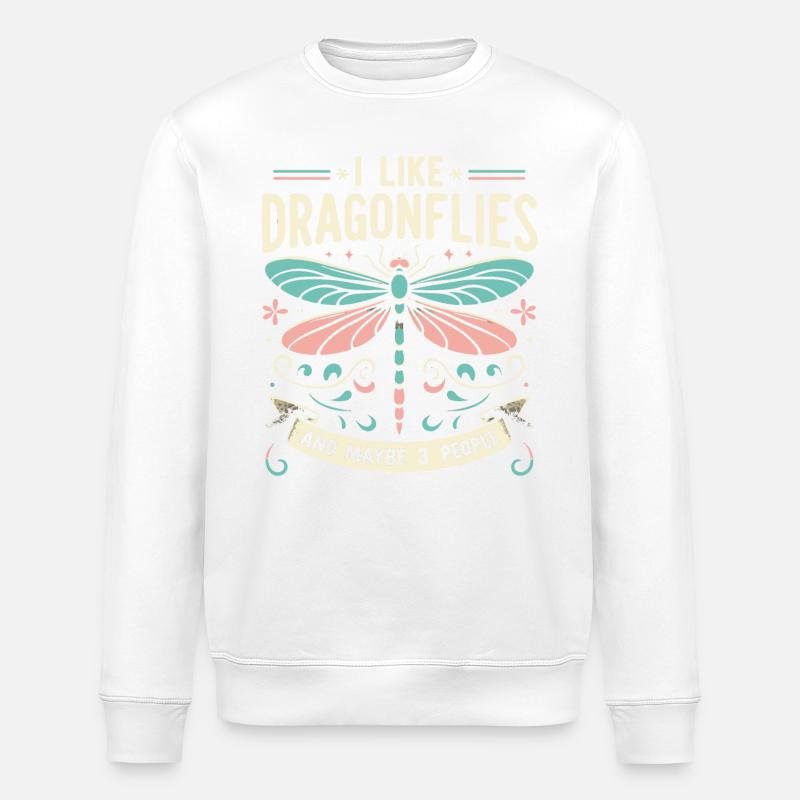 libellule libellules insectes nature - Sweat bio ROLLER Stanley/Stella Unisexe - blanc