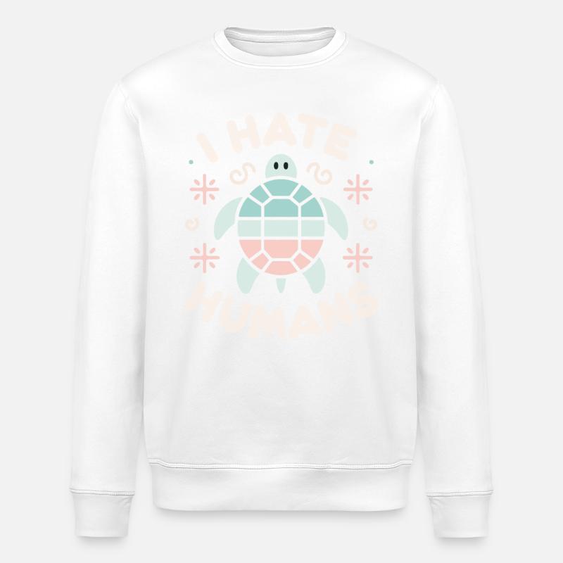 Turtle Sea Turtle Turtle Animal - Stanley/Stella ROLLER Unisex Organic Sweatshirt - white