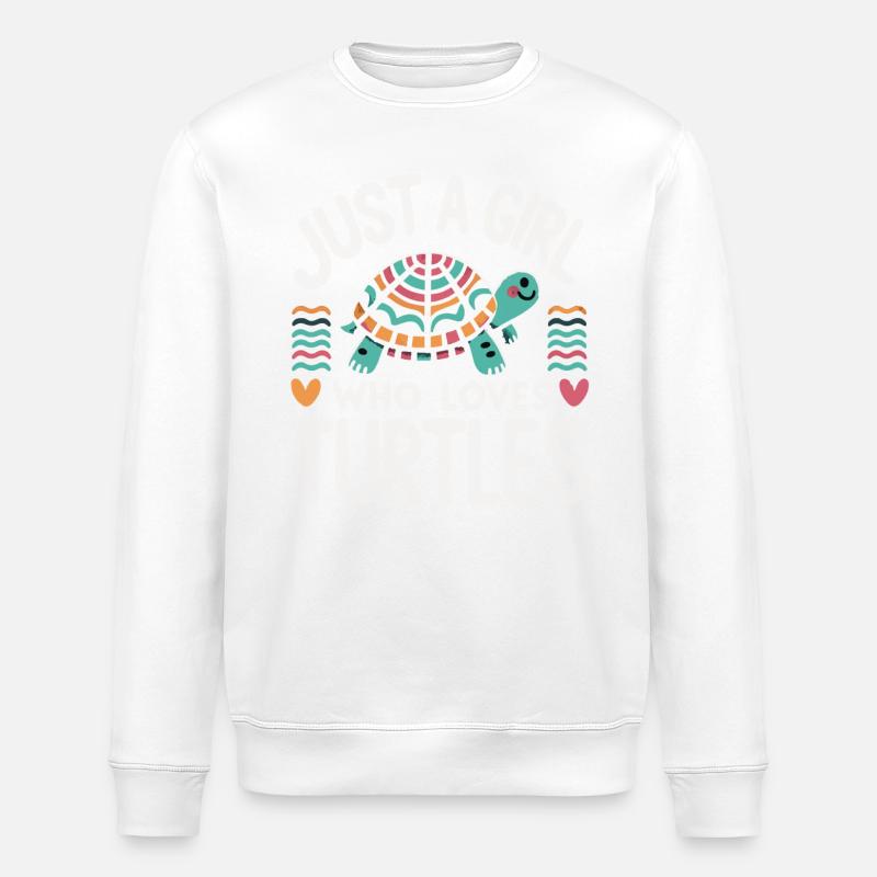 Turtle Sea Turtle Turtle Animal - Stanley/Stella ROLLER Unisex Organic Sweatshirt - white