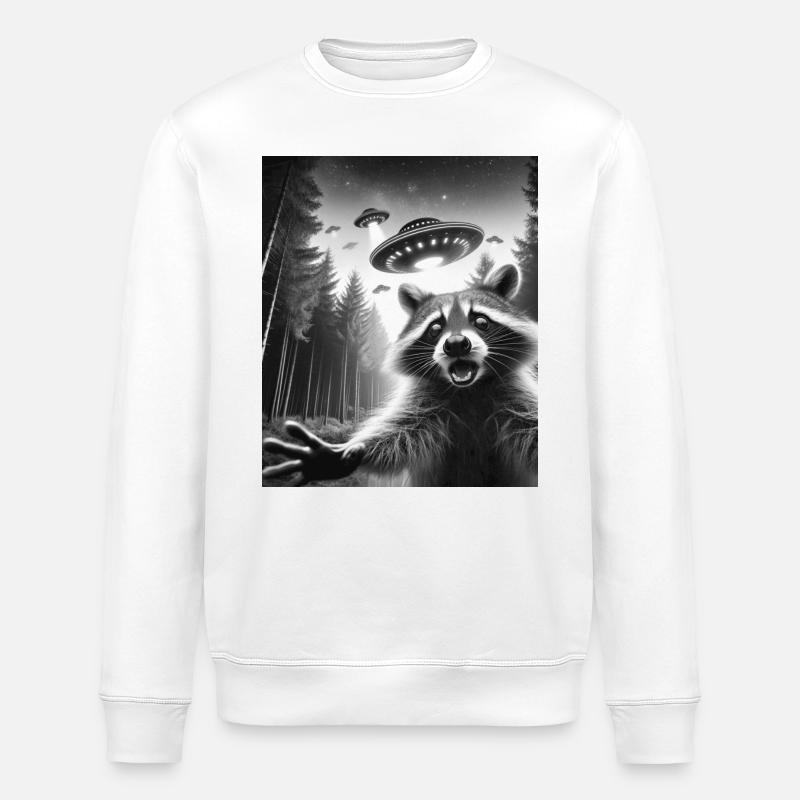 Alien UFO Aliens Außerirdischer - Sweat bio ROLLER Stanley/Stella Unisexe - blanc