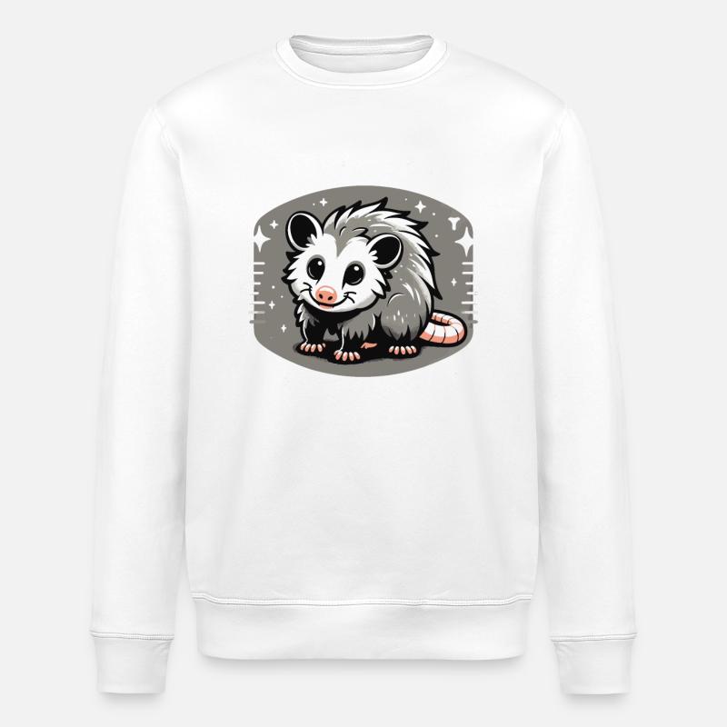 Opossum Possum Animal - Sweat bio ROLLER Stanley/Stella Unisexe - blanc