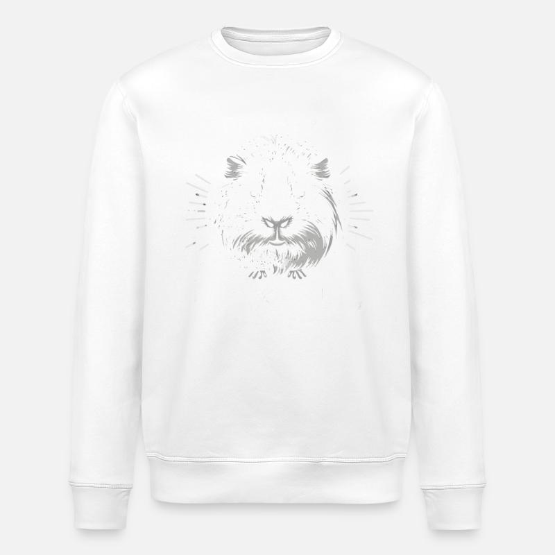 Guinea pig - Stanley/Stella ROLLER Unisex Organic Sweatshirt - white
