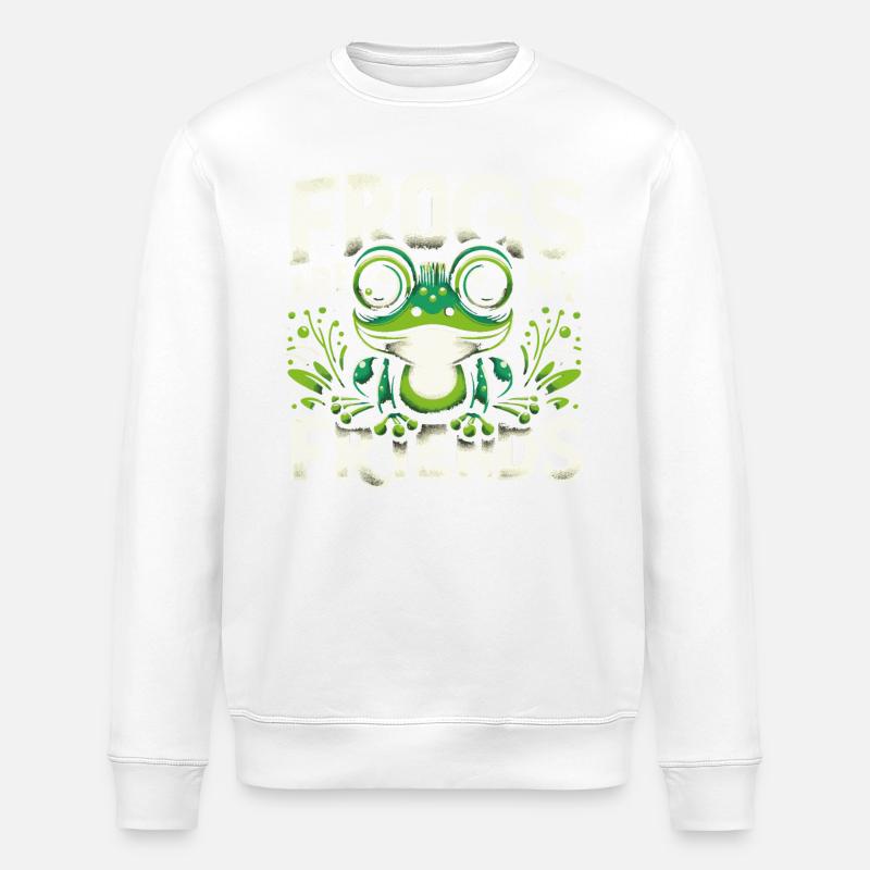 Frog Toad - Stanley/Stella ROLLER Unisex Organic Sweatshirt - white