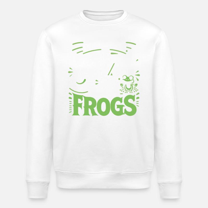 Frog Toad - Stanley/Stella ROLLER Unisex Organic Sweatshirt - white