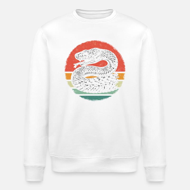 Serpent, Serpent, Animal - Sweat bio ROLLER Stanley/Stella Unisexe - blanc