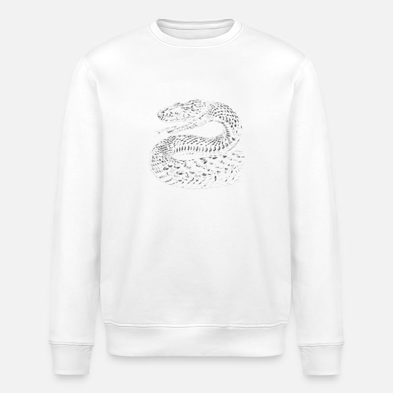 Serpent, Serpent, Animal - Sweat bio ROLLER Stanley/Stella Unisexe - blanc