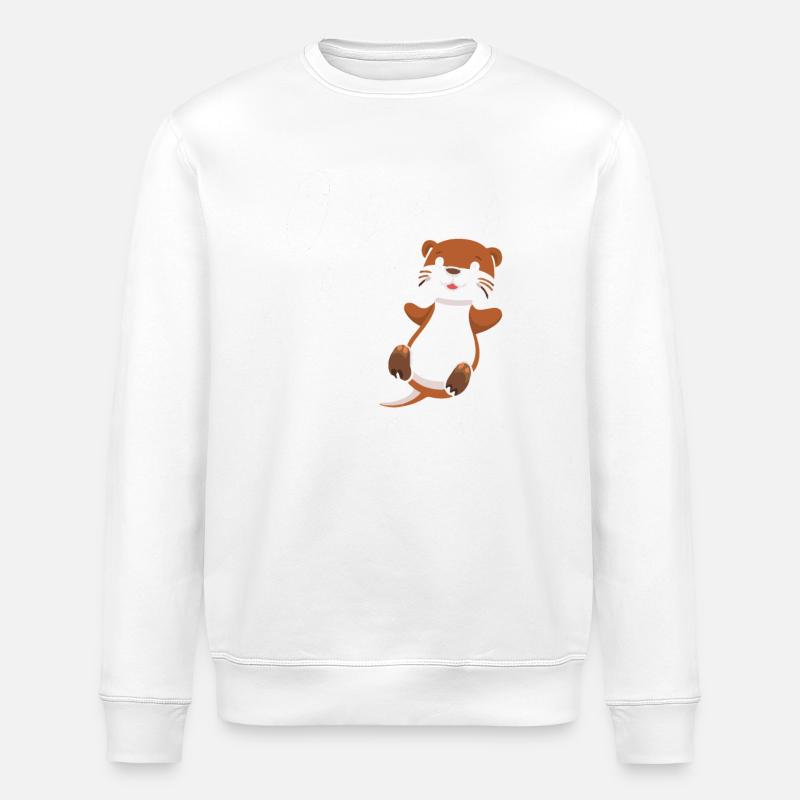Otter Seeotter - Stanley/Stella Unisex Bio-Sweatshirt ROLLER - Weiß