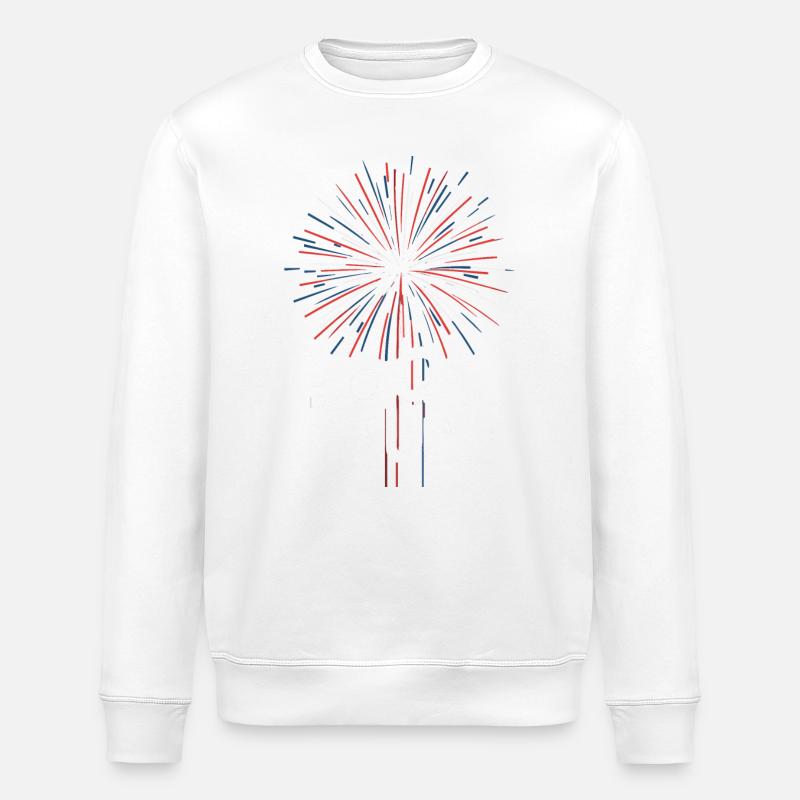 Pyrotechnics Fireworks Pyrotechnics - Stanley/Stella ROLLER Unisex Organic Sweatshirt - white