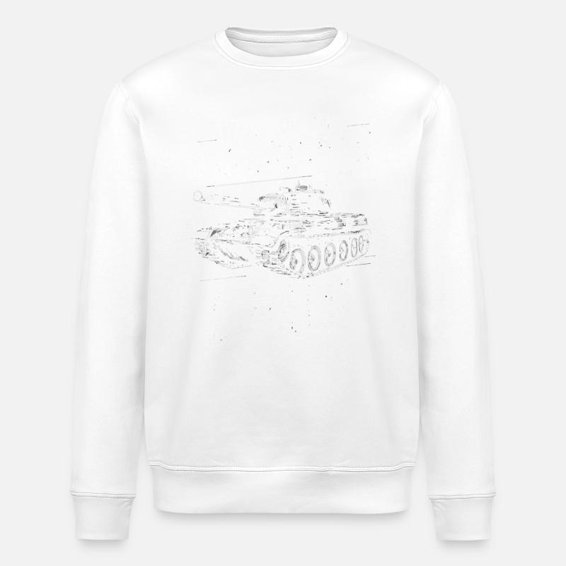 Panzer Kampfpanzer Panzerkampfwagen Panzerfahrer - Stanley/Stella Unisex Bio-Sweatshirt ROLLER - Weiß