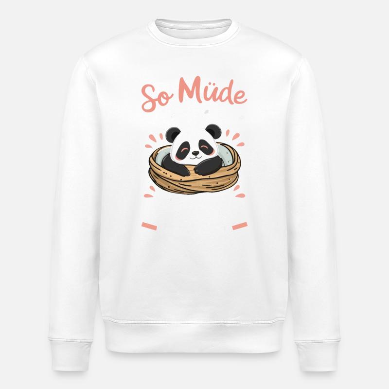 Panda Panda Ours Pandas - Sweat bio ROLLER Stanley/Stella Unisexe - blanc
