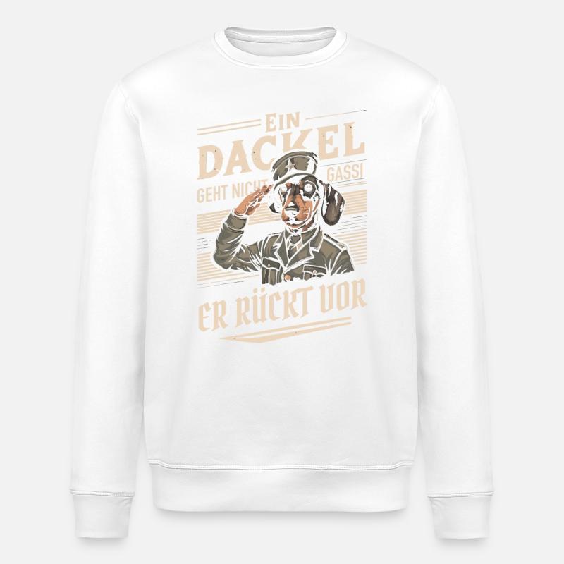 Teckel Teckel Chien Chiens - Sweat bio ROLLER Stanley/Stella Unisexe - blanc