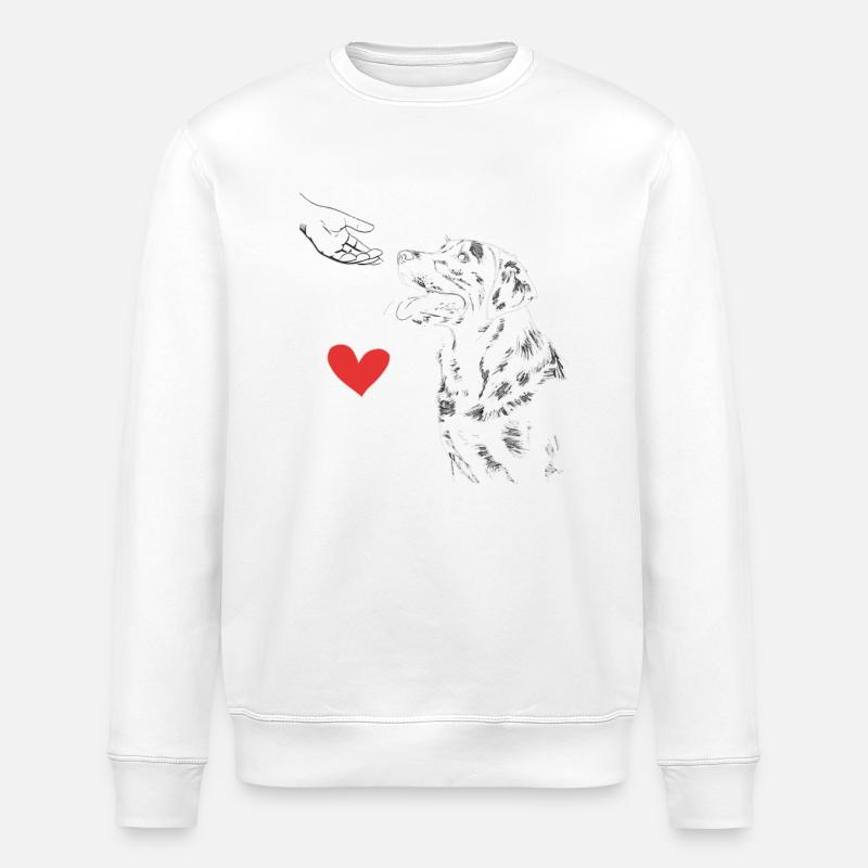 Labrador Chien Chiens - Sweat bio ROLLER Stanley/Stella Unisexe - blanc