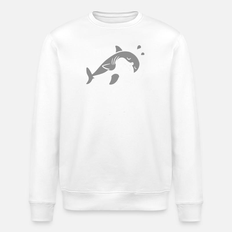 Requin Requin Requins Requin - Sweat bio ROLLER Stanley/Stella Unisexe - blanc