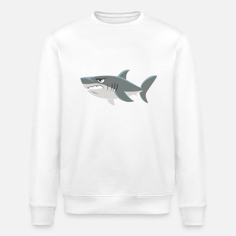 Requin Requin Requins Requin - Sweat bio ROLLER Stanley/Stella Unisexe - blanc
