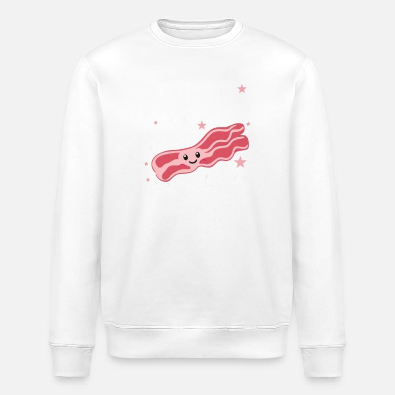 Bacon Frühstück Speck - Stanley/Stella Unisex Bio-Sweatshirt ROLLER - Weiß
