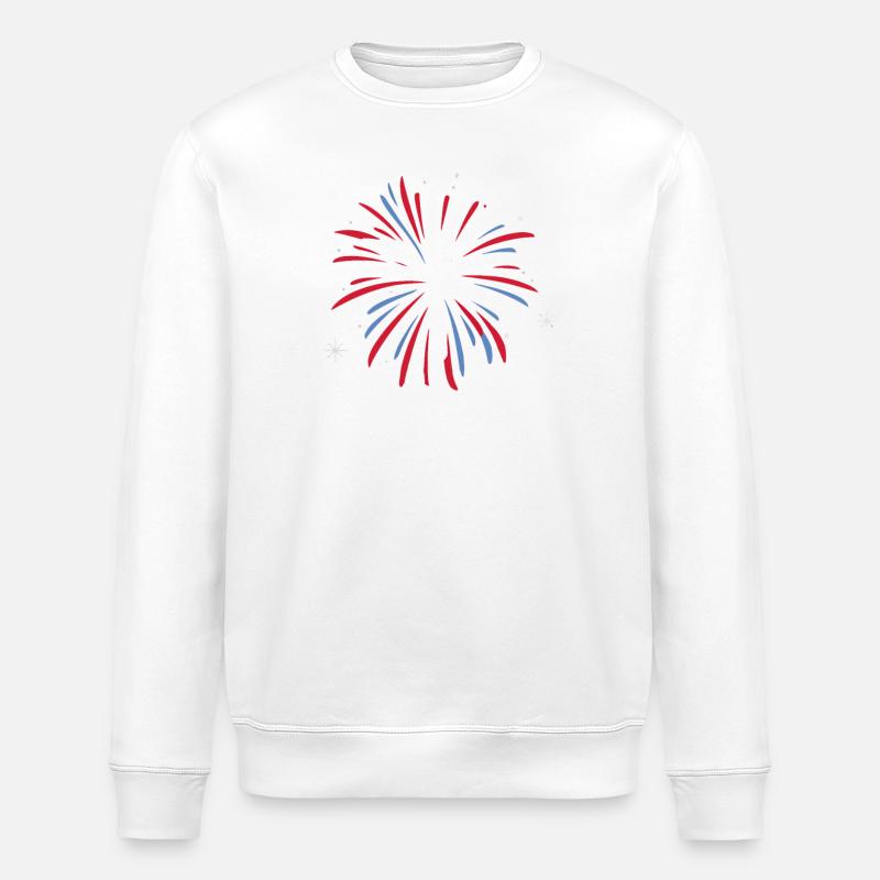 Pyrotechnics Fireworks Pyrotechnics - Stanley/Stella ROLLER Unisex Organic Sweatshirt - white